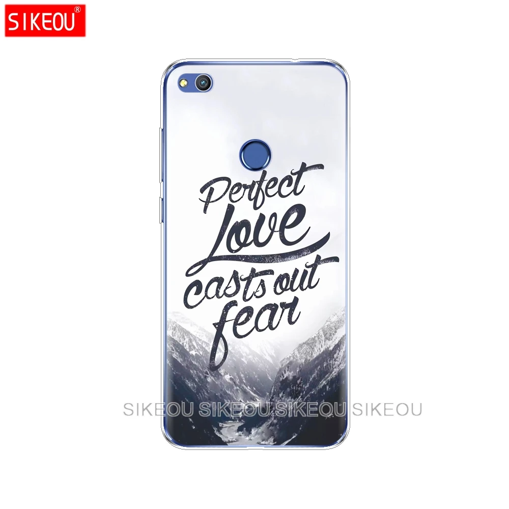 Силиконовый чехол для телефона Huawei P20 P7 P8 P9 P10 Lite Plus Pro 2017 P Smart 2018 coque bumper Bible verse phillians