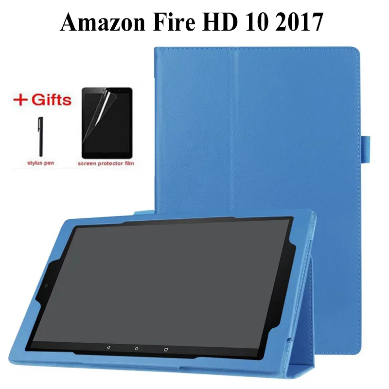 Чехол с зернистой текстурой складной из искусственной кожи чехол для Amazon Kindle Fire HD