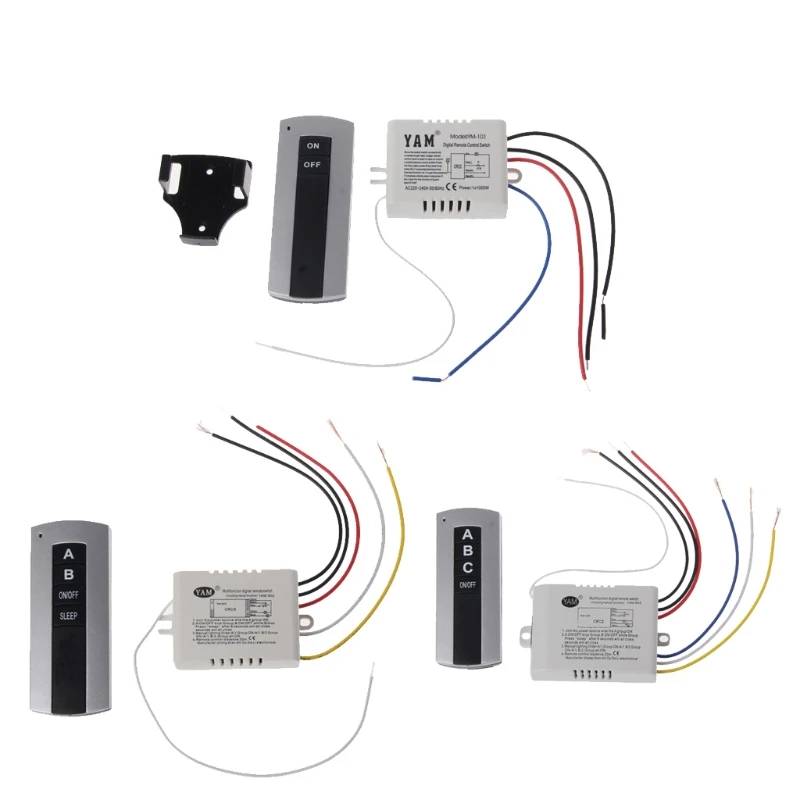 

Wireless 1 Channel ON/OFF Lamp Remote Control Switch Receiver Transmitter L15