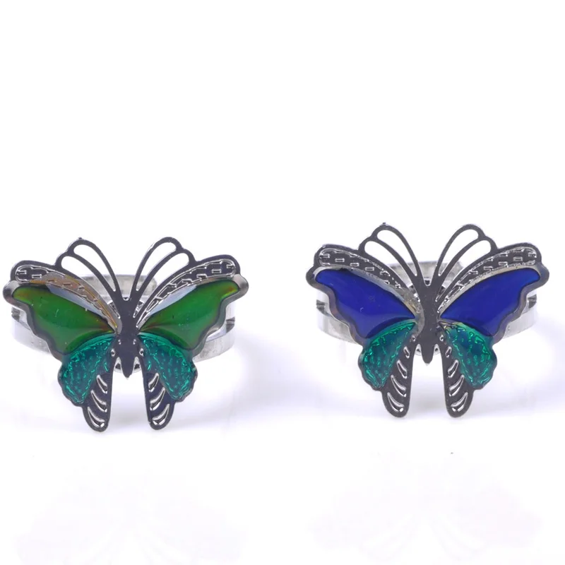 (1 шт./лот) кольцо настроения меняющее цвет по температуре регулируемые детские