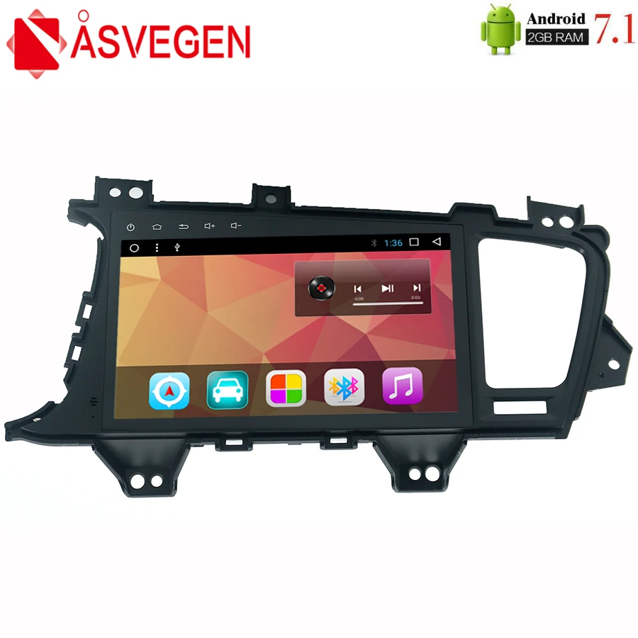 

Asvegen Car Stereo Radio For For Kia K5 Optima 9'' Android 7.1 Quad Core Wifi GPS Navigation Stereo Audio Multimedia Player