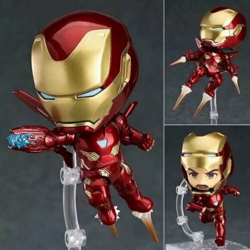 Симпатичные 4 &quotNendoroid Marvel Мстители герой Ironman железный человек MK50 Бесконечная