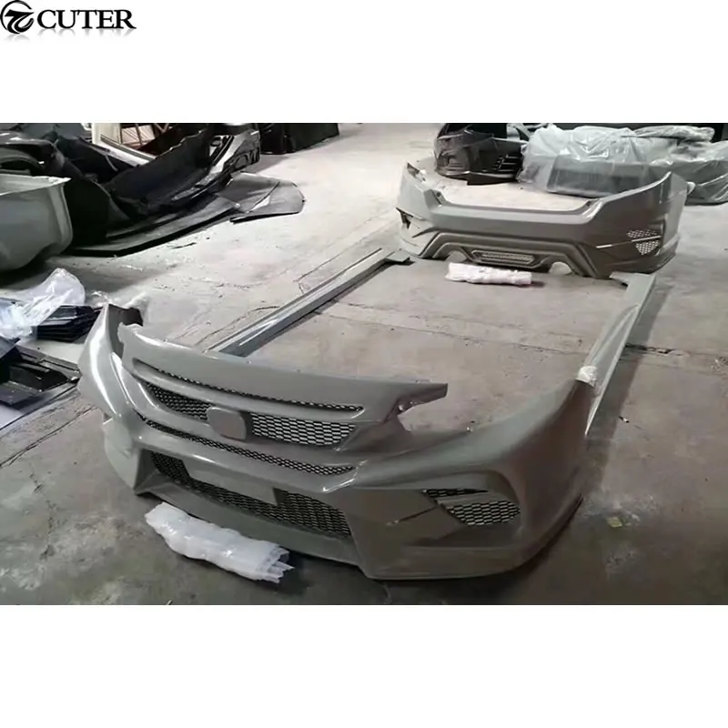 Высококачественный комплект для кузова автомобиля ABS с подъемом спереди для заднего бампера боковые юбки для Honda Civic 10TH 16-17