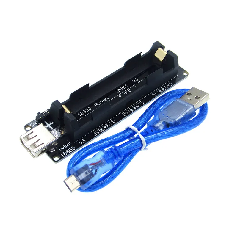 With cable ESP32 ESP32S для Wemos для Raspberry Pi 18650 плата для зарядки батареи V3 Micro USB порт type-A USB 0.5A для Arduino зарядка - Цвет: With cable