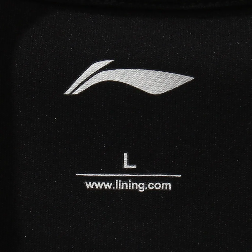 Мужская футболка с принтом Li Ning NYFW Классическая хлопковая дышащая Спортивная
