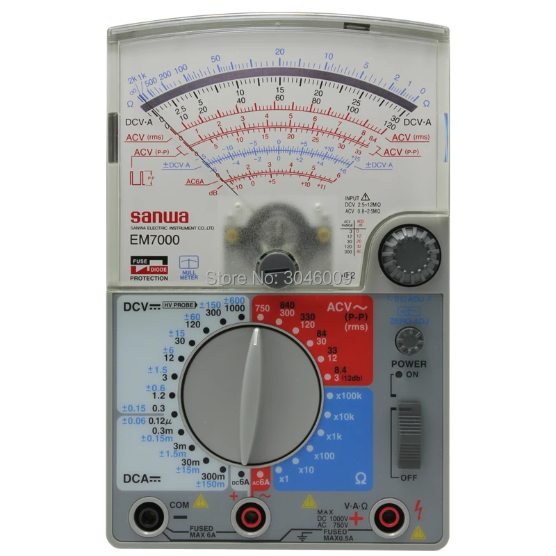 Sanwa EM7000 аналоговые мультитестеры/FET тестер Высокая чувствительность для измерения низкой емкости