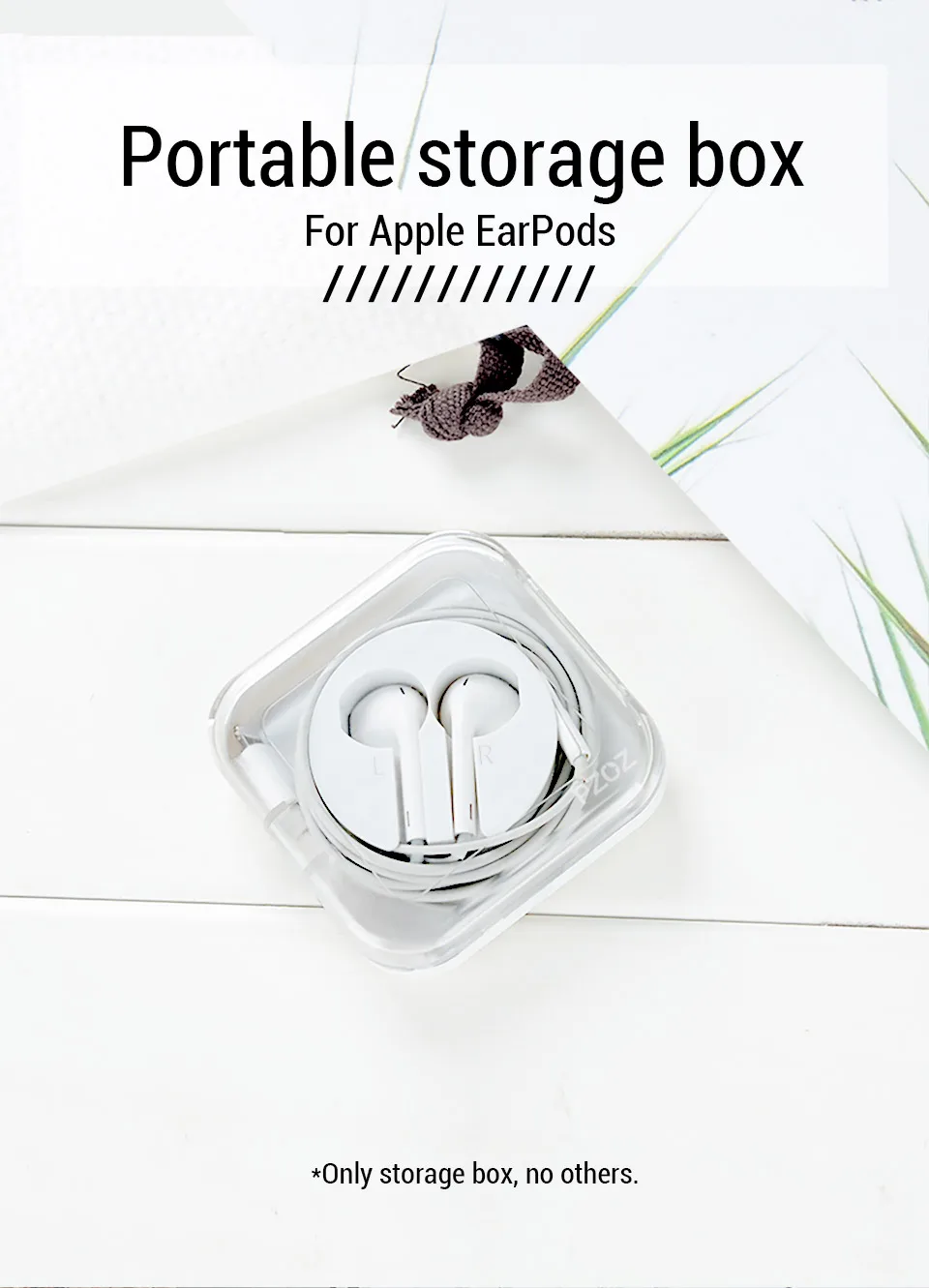 PZOZ для apple, EarPods, коробка для хранения наушников, наушники apple, проводная Крышка для наушников, Портативная сумка для гарнитуры, чехол для apple earpods