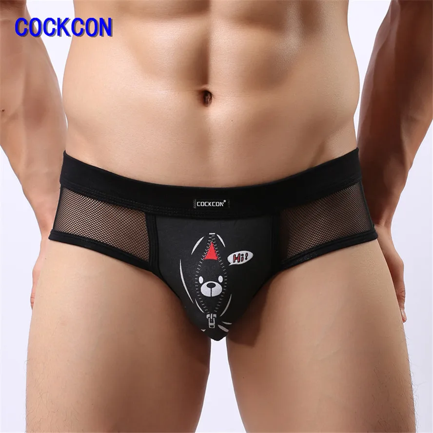 COCKCON 2017 Designed Low Waist Mens Nylon Briefs Men Sexy Penis Pouch Underwear Bikini Brief 650 |