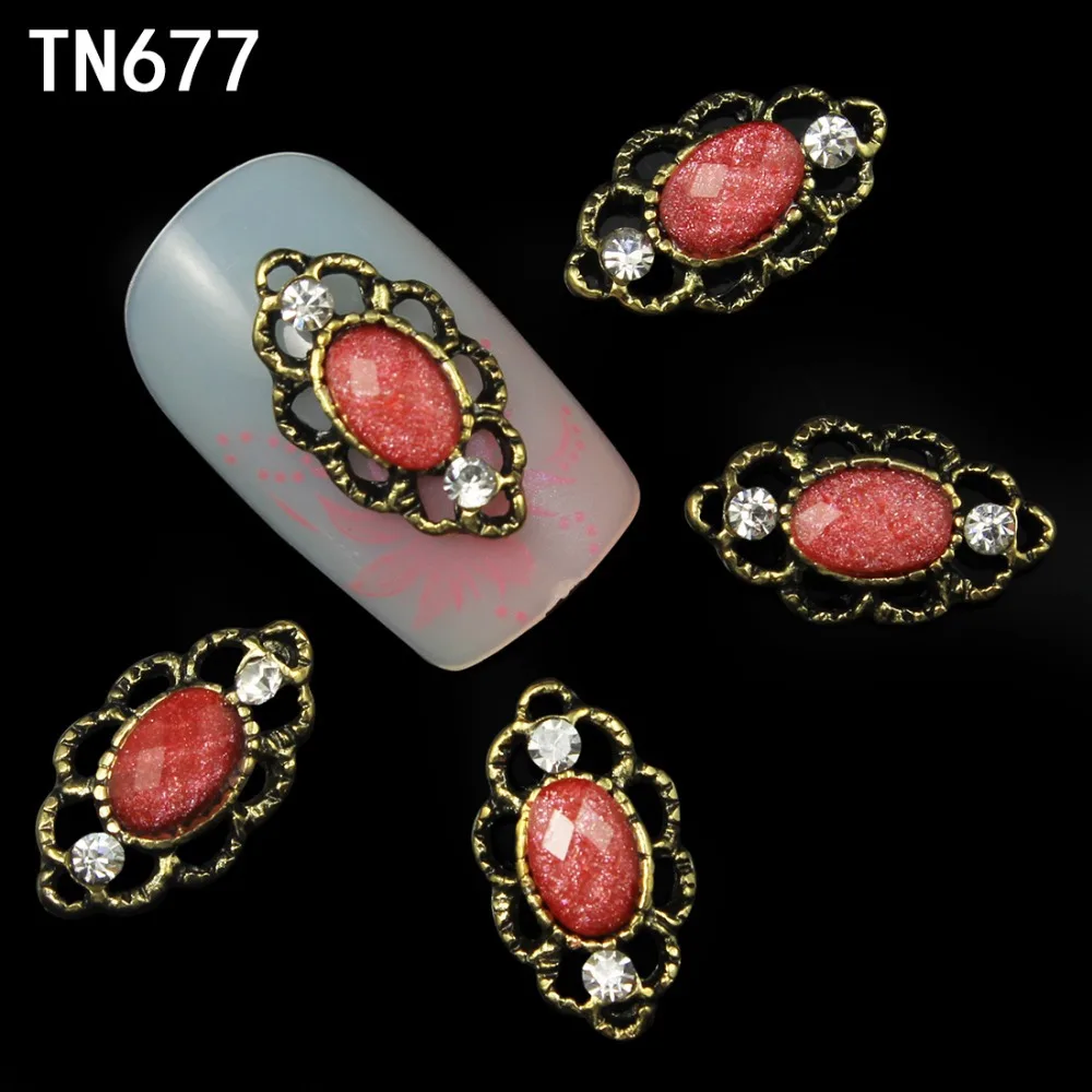 10 шт Сплав Блеск 3d украшения для ногтей с Стразы сплав подвески ювелирные изделия