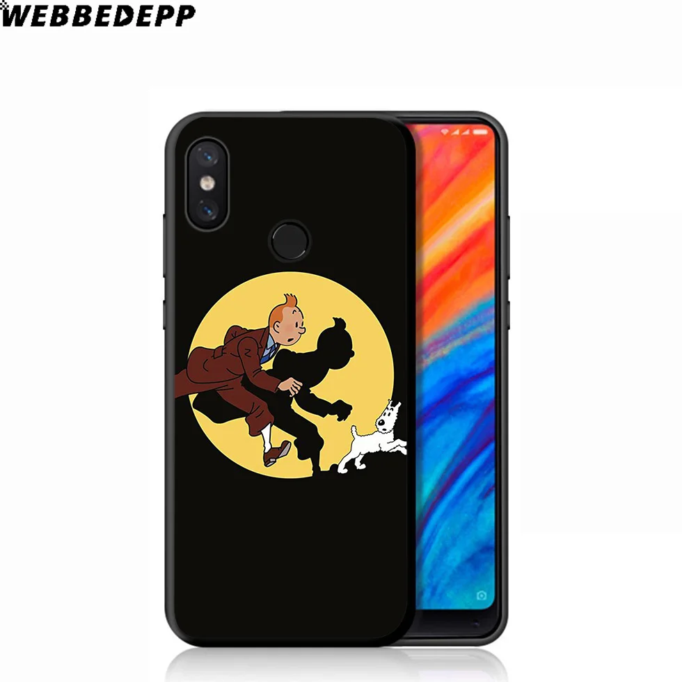 WEBBEDEPP The Adventures of Tintin Soft Case for Xiaomi Mi 9T 9 8 SE 6 A1 A2 A3 Lite MiA1 MiA2 MiA3 F1 MAX 3 Mi8 CC9E CC9 |