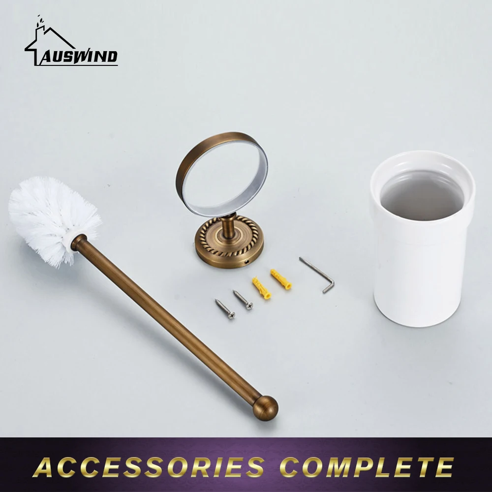 Керамическая чашка латунные держатели для чистки туалета античный Матовый