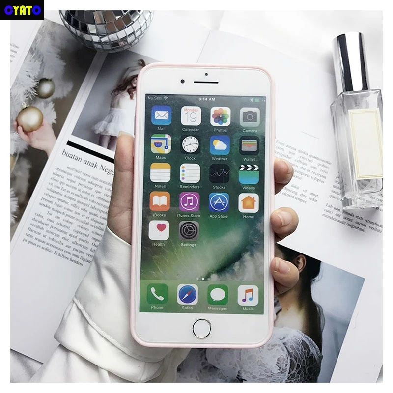 Чехол Cyato для телефона в стиле ретро с красным сердцем iphone X чехол 6 6S 7 8 Plus Модный