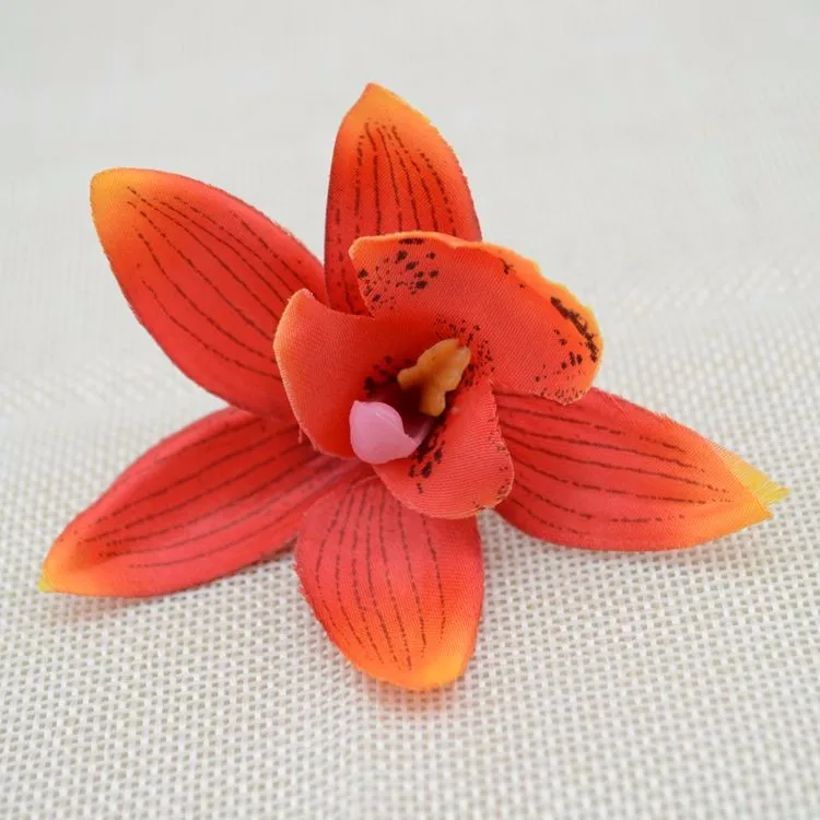 10 шт. дешевые шелковые цветы Cymbidium имитация искусственный цветок свадебный