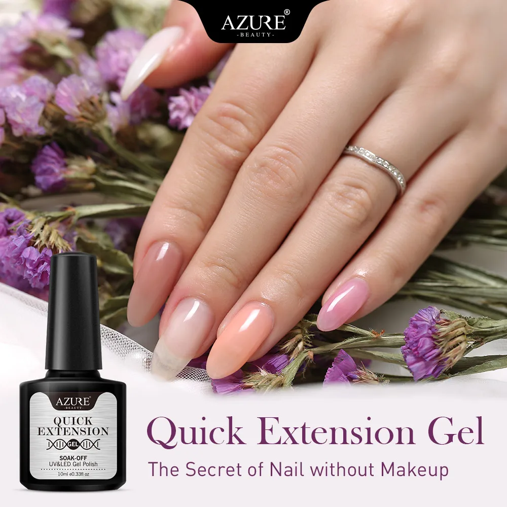 Azure Beauty новинка 10 мл Быстросохнущий гель для ногтей УФ LED жесткий замачивания