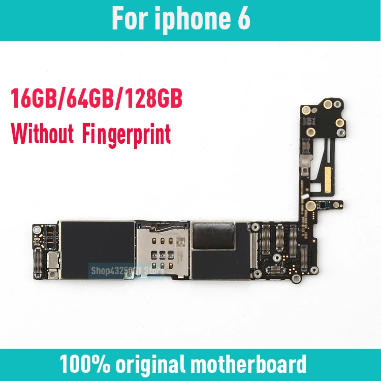 Оригинальная разблокированная материнская плата для iphone 6 4 7 дюйма без/с Touch ID с