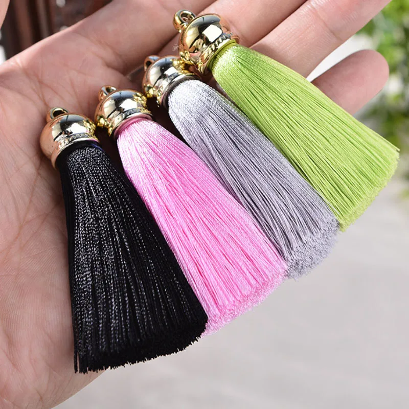 Ожерелье и серьги с кисточками из искусственного шелка 36 шт./лот|silk tassels|tassel diytassel