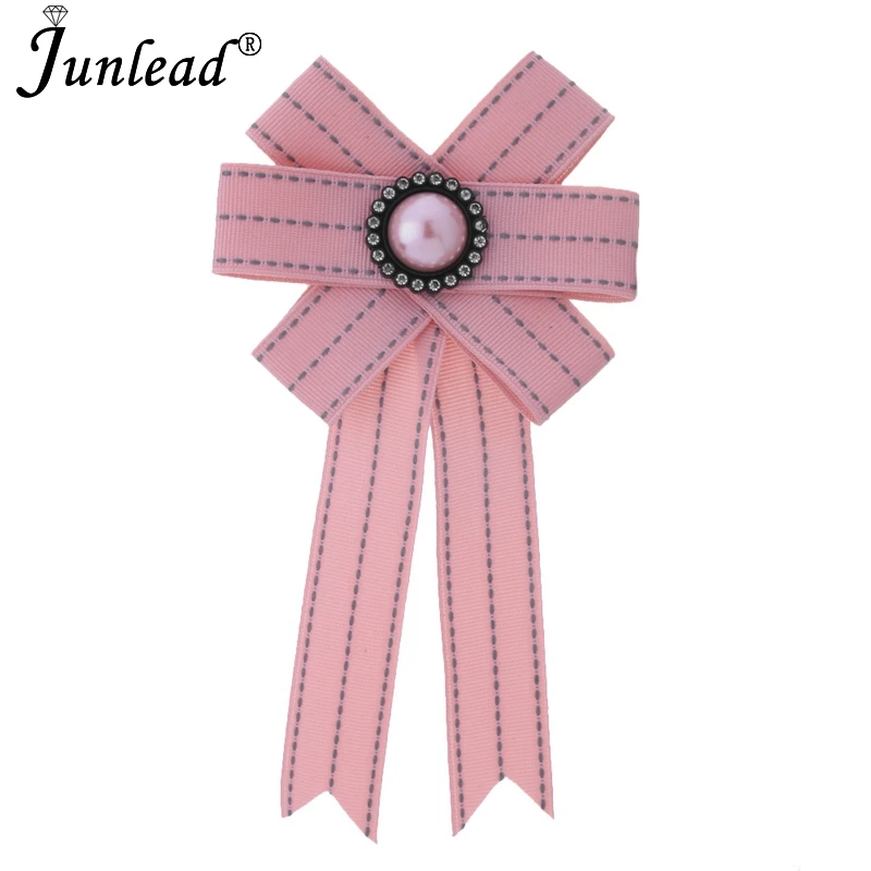 Junlead хит продаж модный дизайн брошь из ткани с бантом и лентой ювелирное изделие