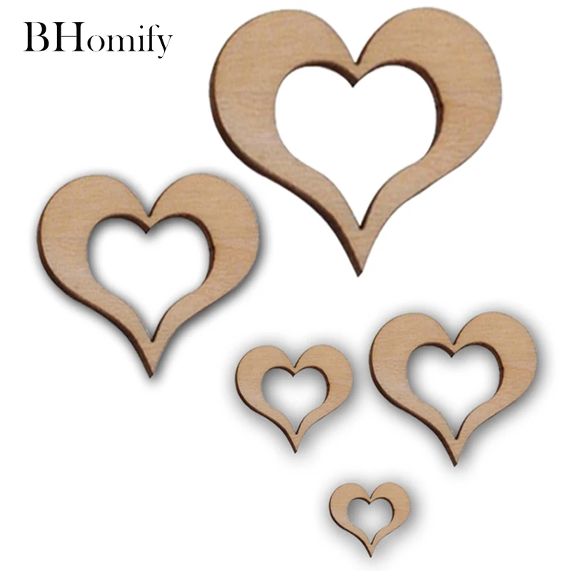 Bhomify 100 шт. дерево ажурные DIY деревянный он Книги по искусству s украшение малыш