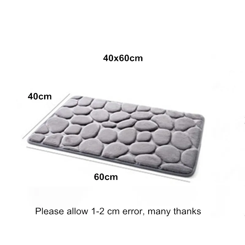 Модные 3D фланелевые коврики с камнями для гостиной однотонный серый кухонный
