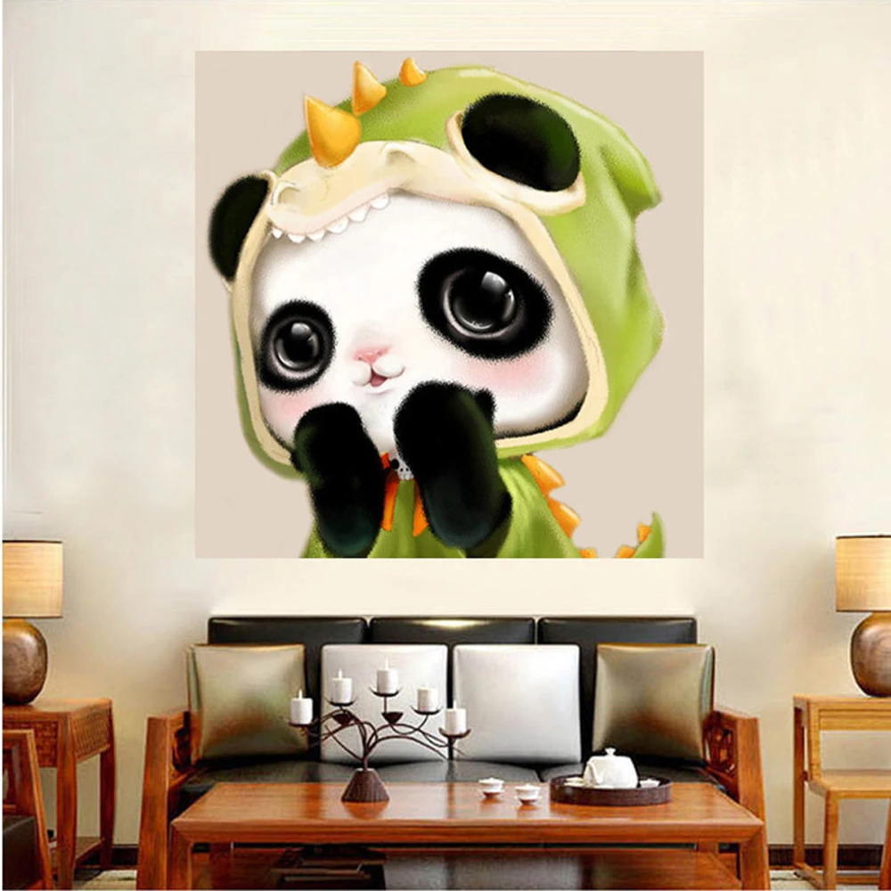 

5D DIY Diamond Painting Full Sauare Rhinestone Animal Panda Diamonds Embroidery Needlework Paintings 3D Cross Stitch Home Decor