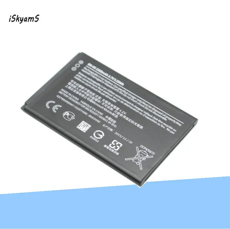 ISkyamS 1x1500 мА/ч BN 06 / BN06 запасная батарея для Nokia Microsoft Lumia 430 Lumia430|Чехлы с