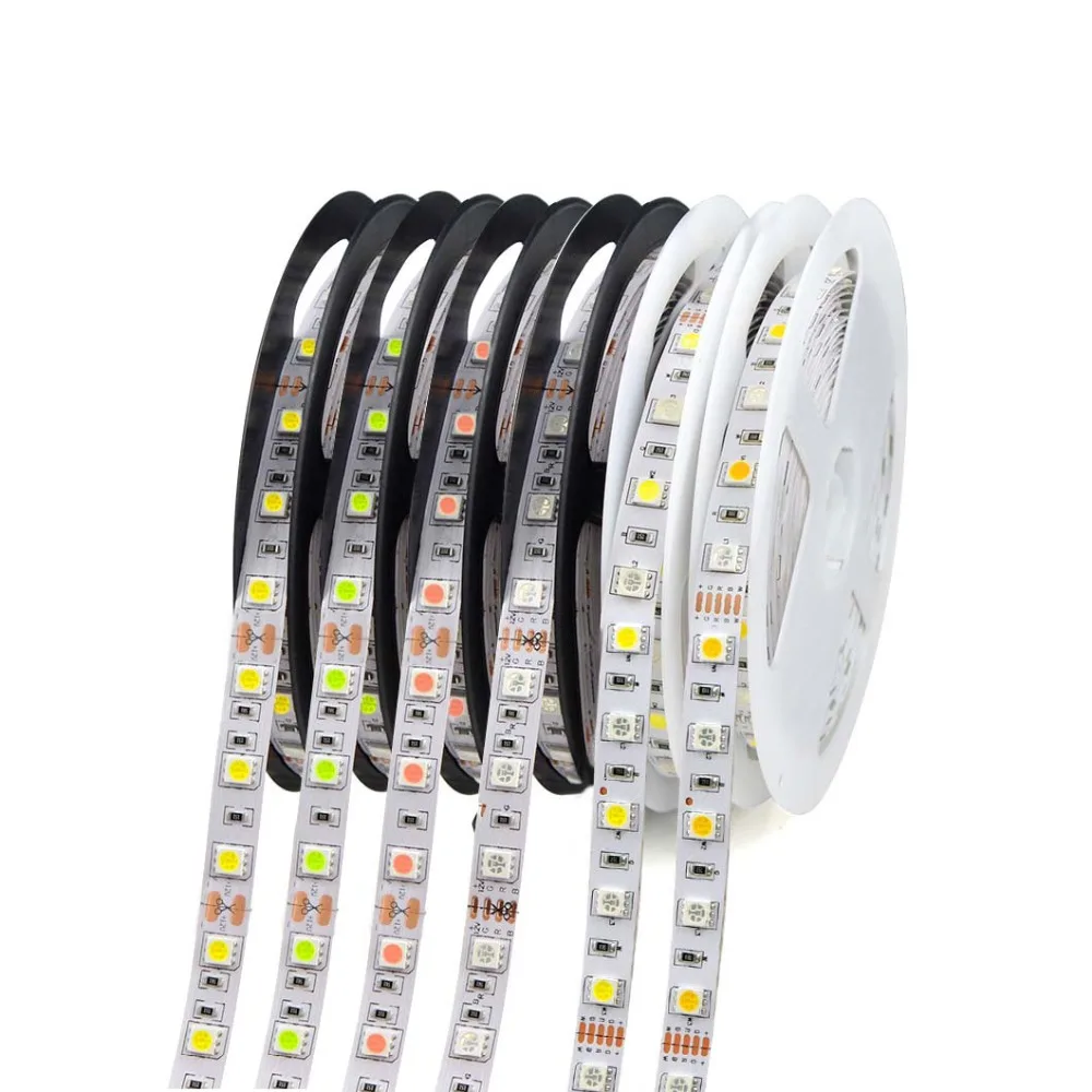 5 м 300 светодиодов DC12V RGB RGBW RGBWW Водонепроницаемая светодиодная лампа для шкафа 60