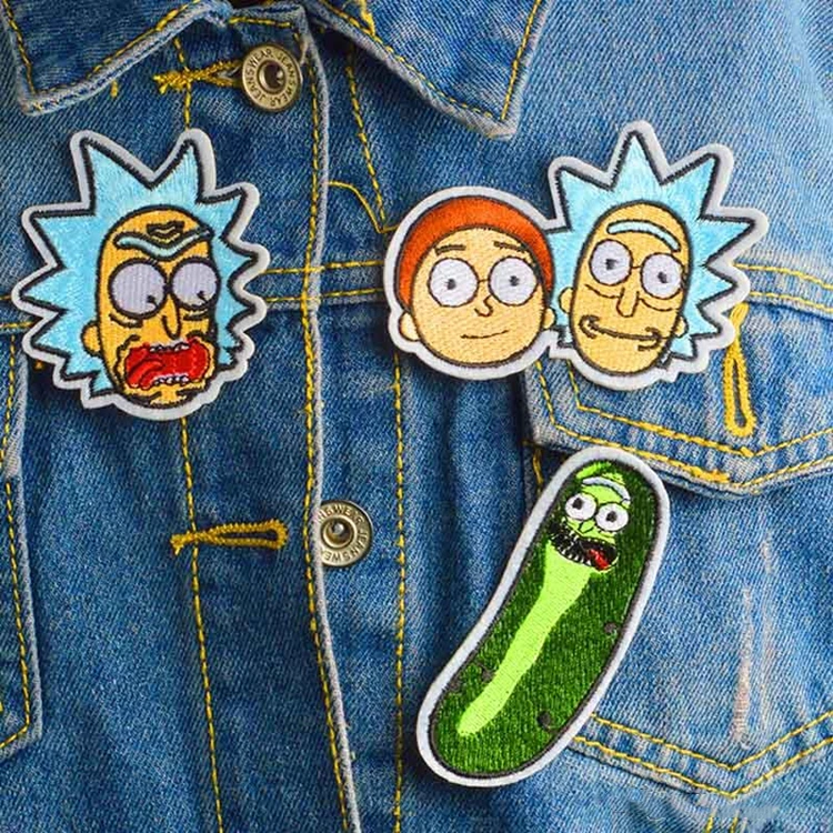 Мультяшный пользовательский патч для одежды с вышивкой Железная Ткань украшения