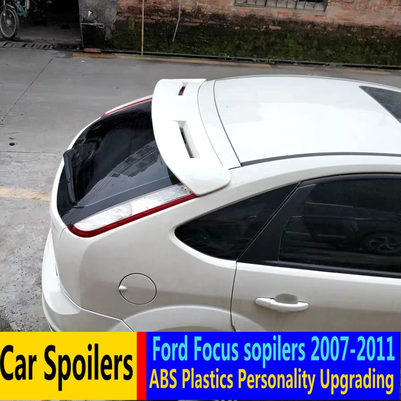 Для Ford Focus спойлер 2007-2011 Высокое качество абс материал заднее крыло автомобиля