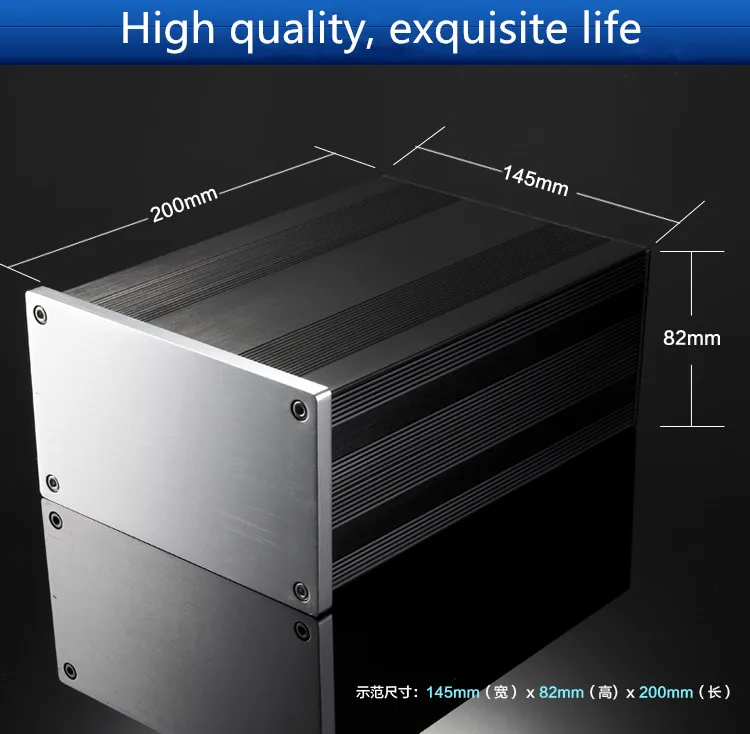Алюминиевый усилитель ЦАП шасси 2018 Hi Fi трубчатый корпус HTPC amp/корпус/коробка DIY|amp