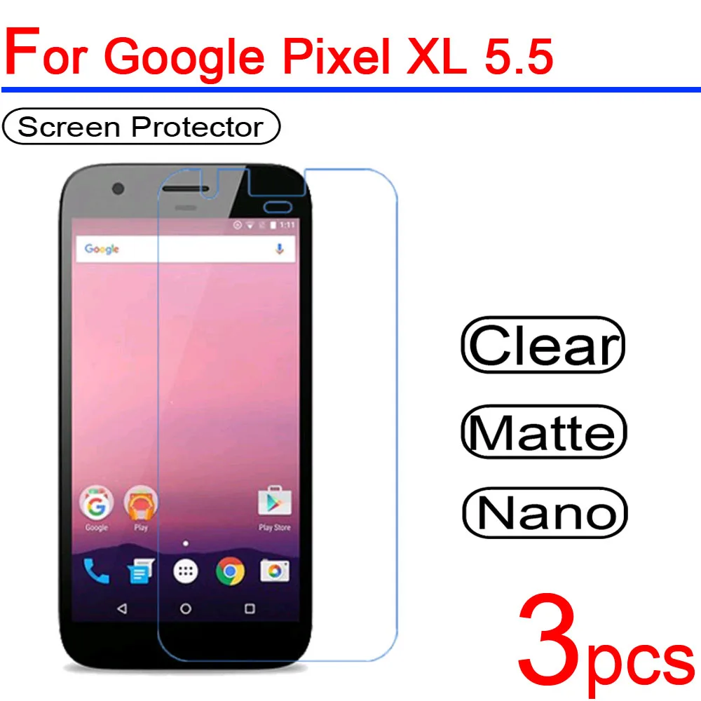 3 шт. ультра чистый ПЭТ мягкий для Google Pixel 1 2 XL ЖК экран Защитная крышка 1/2/3 защитная