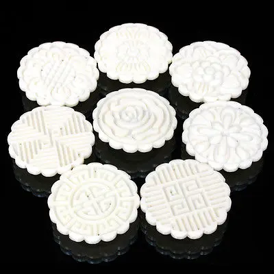 Вогнутые Цветочные Марки круглый пластиковый китайский фестиваль луна торт