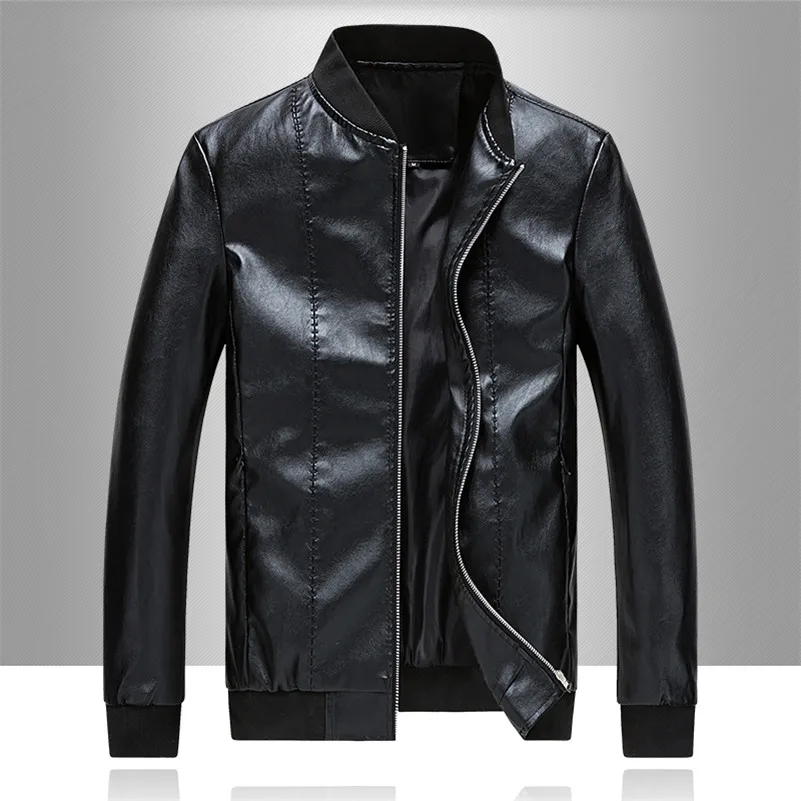 UNIVOS KUNI весна 2018 НОВАЯ тонкая модная мужская кожаная куртка Корейская