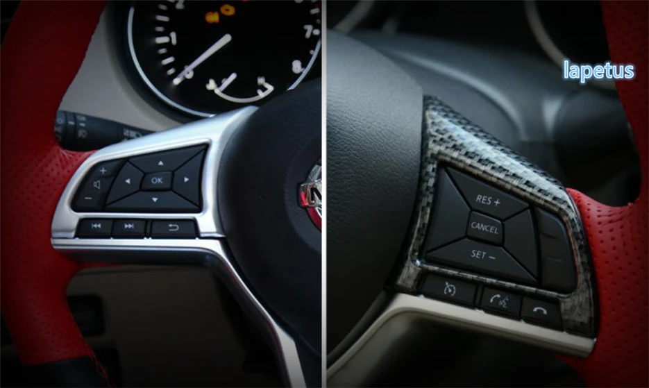 Lapetus Подходит для Nissan Qashqai J11 2017 - 2020 ABS кнопки рулевого колеса украшения Рамка