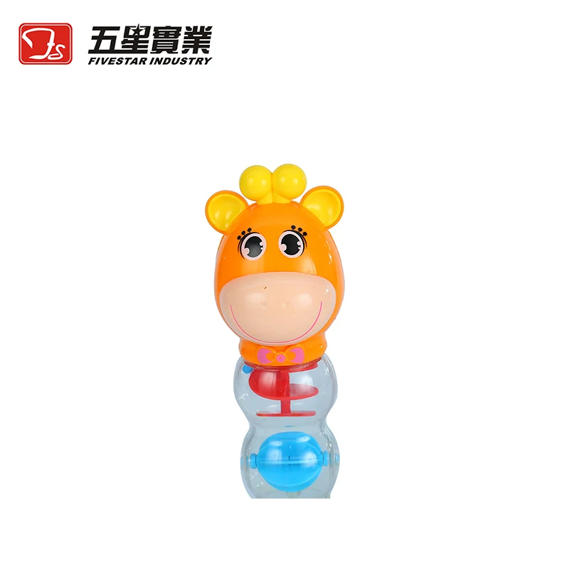 FS TOYS 1 комплект 35792A песочные часы Колокольчик для новорожденных Игрушки для малышей погремушки детские игрушки Прорезыватель подарок на день рождения пластиковый колокольчик