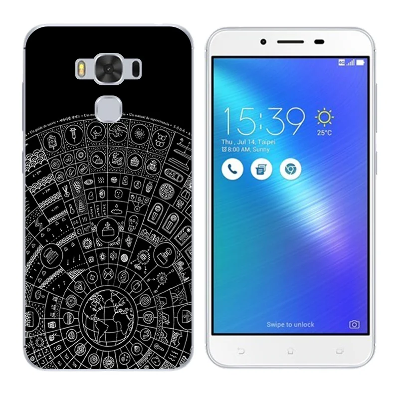 Чехол для ASUS Zenfone 3 Max ZC553KL чехол с принтом &quotдиск&quot Мягкие силиконовые сумки Fundas