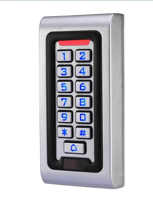plastic keypad LPSECURITY водонепроницаемый открытый металлический RFID Клавиатура дверной замок Автономный контроль доступа считыватель открывания ворот использование - Цвет: plastic keypad