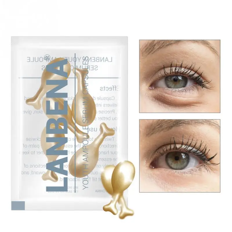 Новый 24 К золото пептид морщин глаз Ампуле Capsule Сыворотки Anti Aging тонких линий