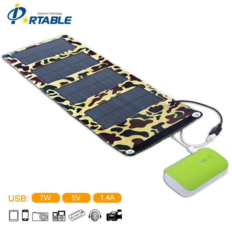 Зарядное устройство USB складной солнечной панели для телефонов. ipad. Power Bank