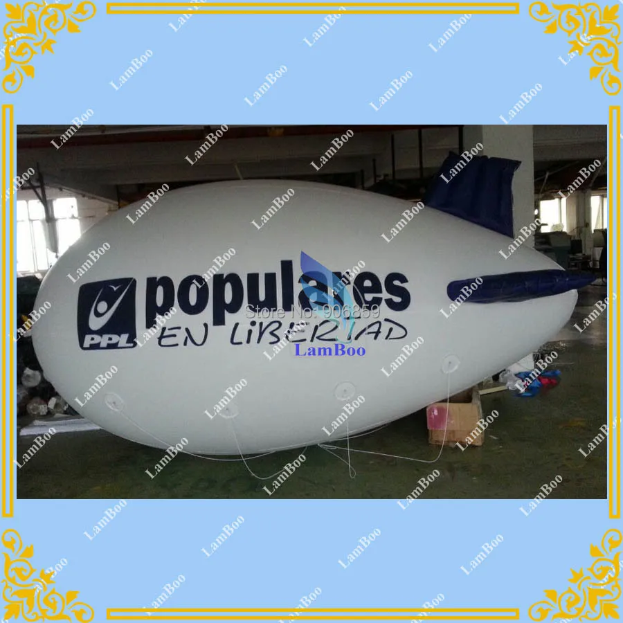 Горячая Распродажа 4 м длинный надувной воздушный корабль рекламный Blimp Zeppelin с