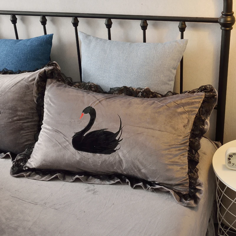 Зимний однотонный Комплект постельного белья из 4 предметов очень мягкая