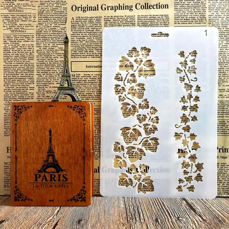 Цветок кружева трава лоза трафареты для DIY Скрапбукинг пластиковый шаблон ручной