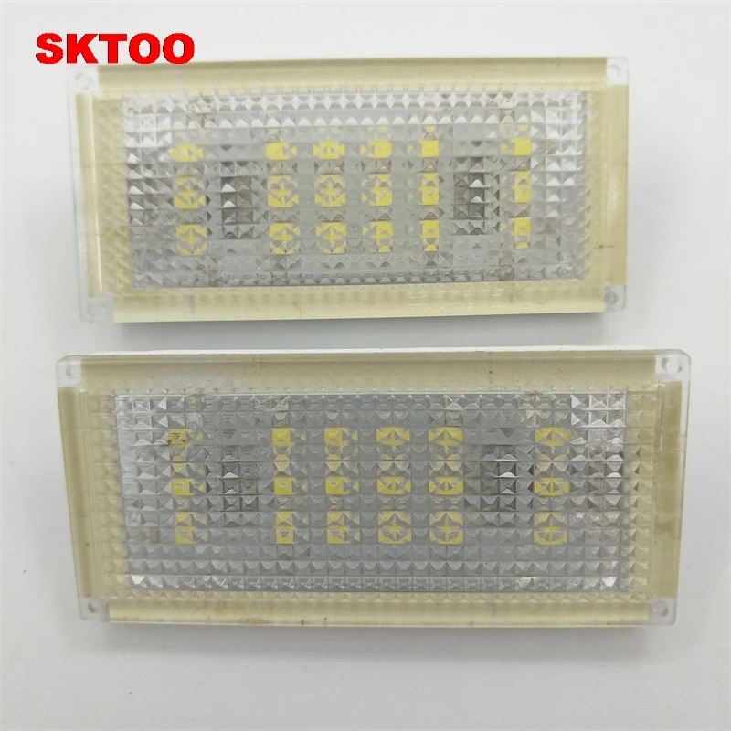 

SKTOO Error Free Pair 18 LED 6000K For HID License Plate Light For BMW E46 4D 4Doors 323i 325i 328i 99-03