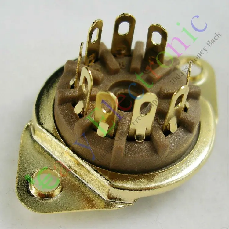 Опт и розница 8 шт 9pin бакелитовая вакуумная трубка гнездо клапана база 12AX7 12AU7 ECC83