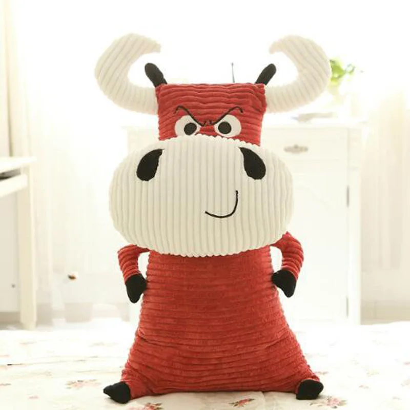 Милая кукла Big Bull плюшевая игрушка из грубой ткани корова мягкие игрушки для