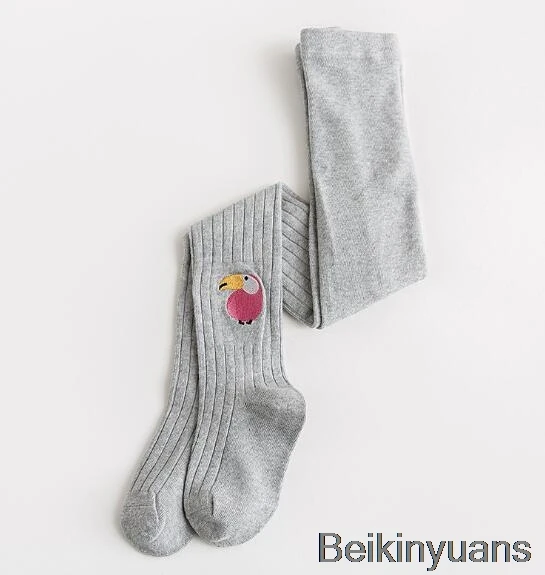 Light gray Детские колготки на весну-осень-зиму, хлопковые колготки для девочек, детские вязаные колготки, мягкая одежда для малышей 1-8 лет - Цвет: Light gray