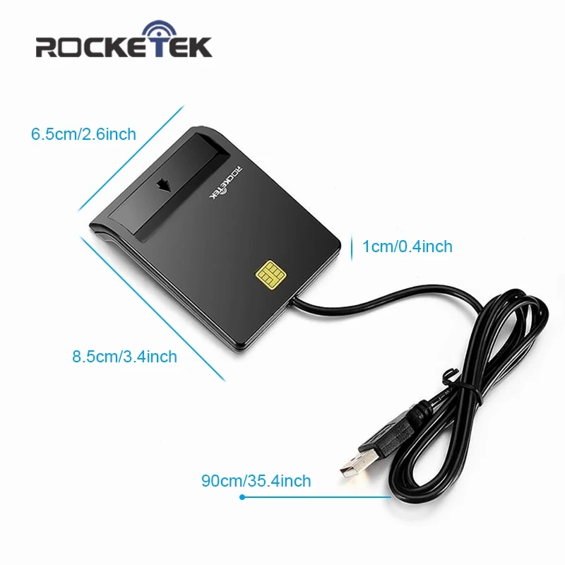 Rocketek USB 2 0 смарт кардридер CAC ID/банковская карта/sim карта cloner разъем адаптер ПК