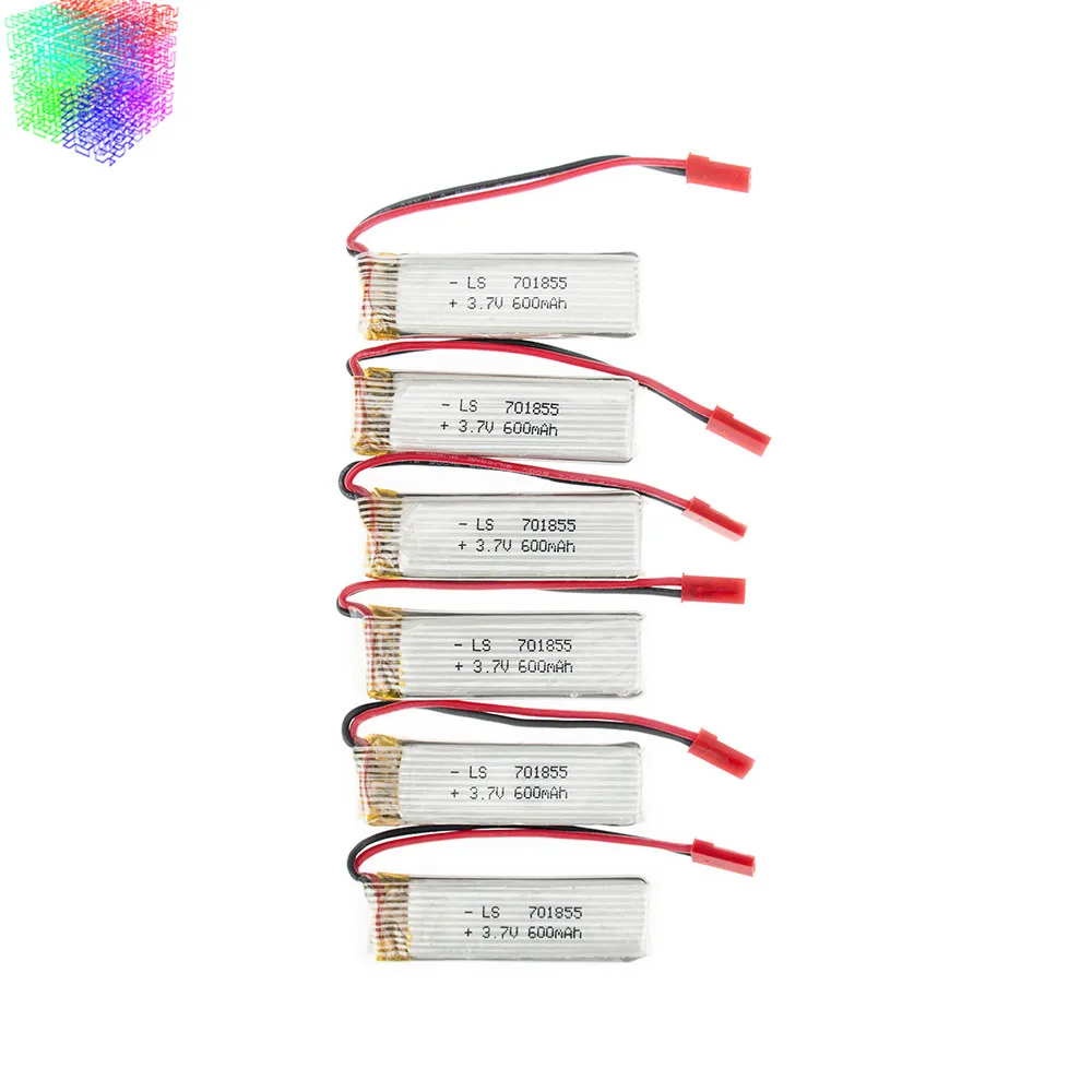 Lipo 3 7 V 600mah батарея 5 шт и зарядное устройство для UDI u817 u817a u817c u818a syma s032 rc