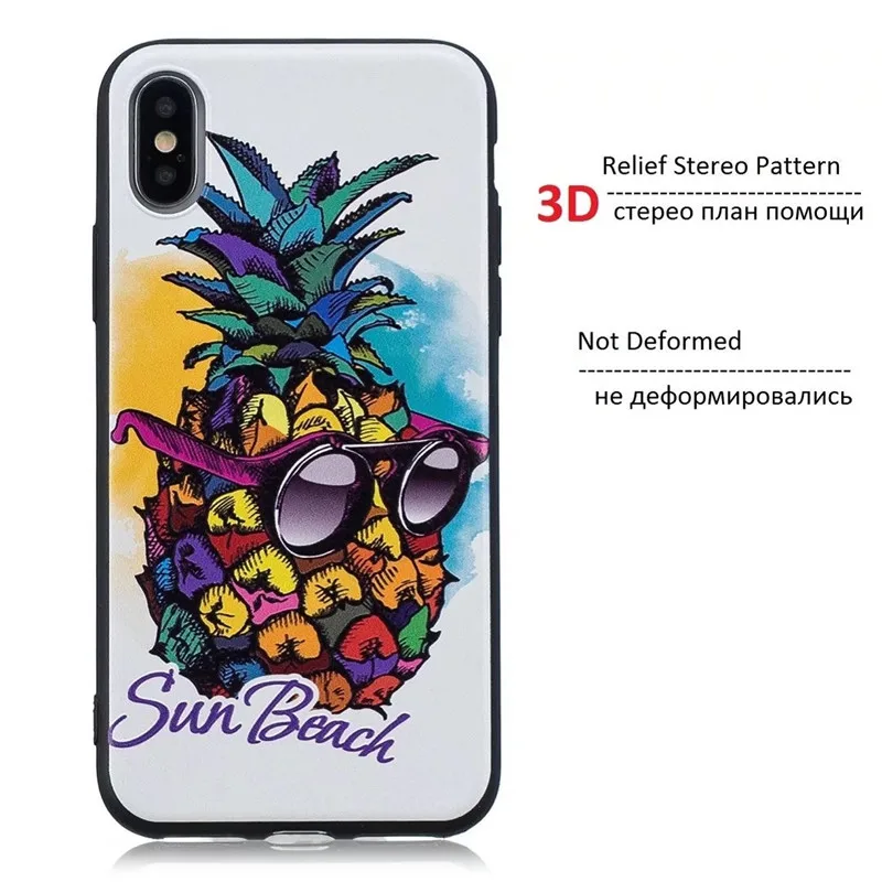 Для IPhone X 10 Чехол i Phone Apple Shell силиконовый 3D рельефный мультяшный Кот Бабочка