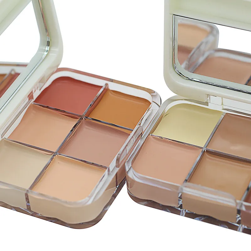 Профессиональная Косметика Макияж 6 цветов контурная Палитра 2 варианта консилер