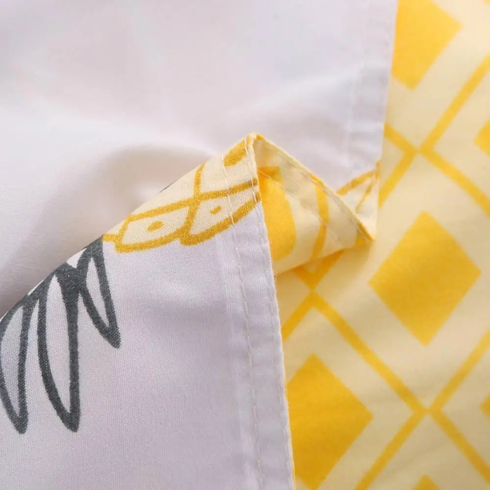 2019 желтые ананасы фрукты постельное белье щетка полиэстерная ткань из